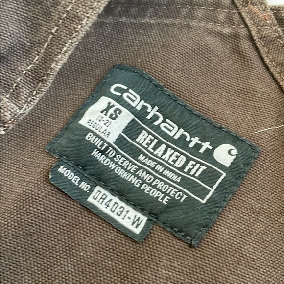 Carhartt Dark Brown Work Overalls - Picture 5 of 9